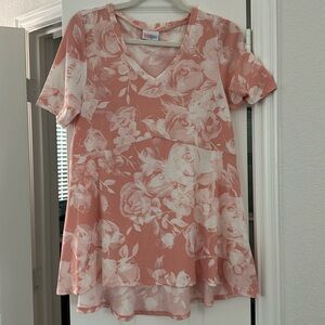 NWOT XS floral LuLaRoe Aline Jana top